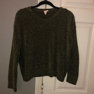 Soft green sweater